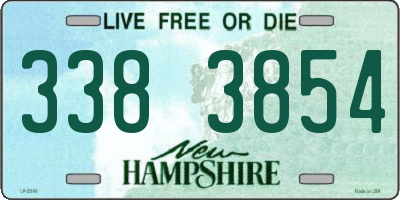 NH license plate 3383854