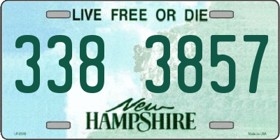 NH license plate 3383857