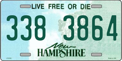 NH license plate 3383864