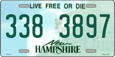NH license plate 3383897