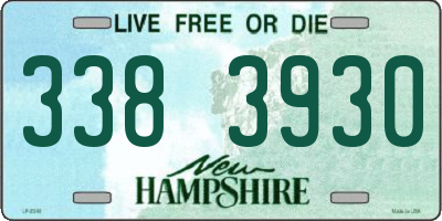 NH license plate 3383930