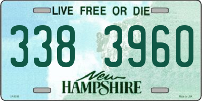 NH license plate 3383960