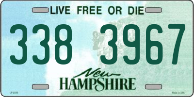 NH license plate 3383967