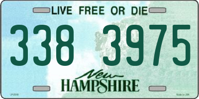 NH license plate 3383975