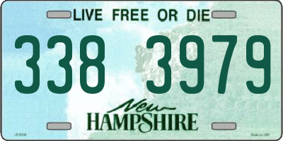 NH license plate 3383979