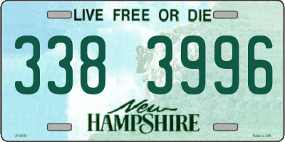 NH license plate 3383996