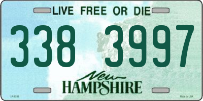 NH license plate 3383997
