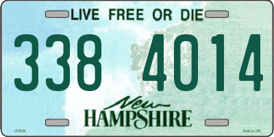NH license plate 3384014