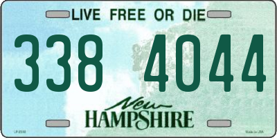 NH license plate 3384044