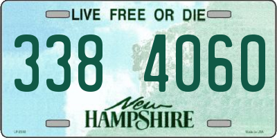 NH license plate 3384060