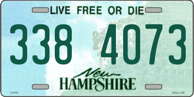 NH license plate 3384073