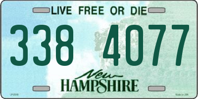 NH license plate 3384077