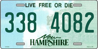 NH license plate 3384082
