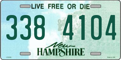 NH license plate 3384104