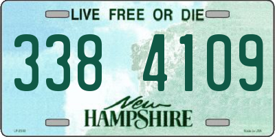NH license plate 3384109