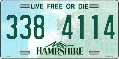 NH license plate 3384114