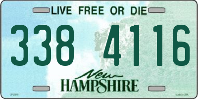 NH license plate 3384116