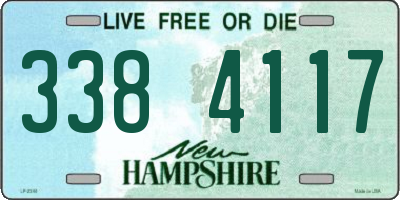 NH license plate 3384117