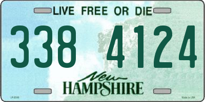NH license plate 3384124