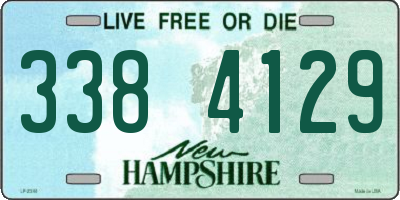 NH license plate 3384129