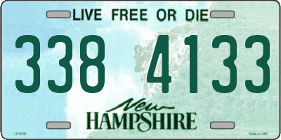 NH license plate 3384133