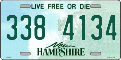 NH license plate 3384134