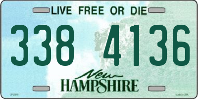 NH license plate 3384136