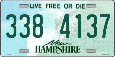 NH license plate 3384137
