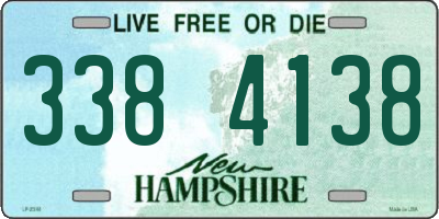 NH license plate 3384138