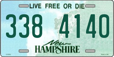 NH license plate 3384140