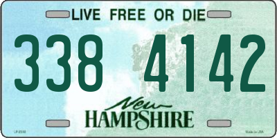 NH license plate 3384142