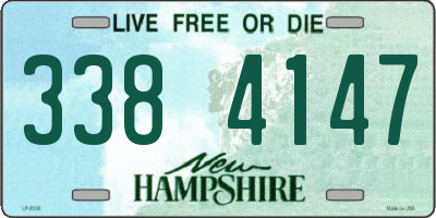 NH license plate 3384147