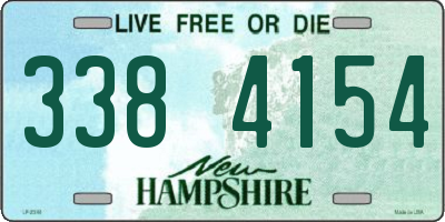 NH license plate 3384154