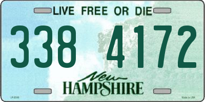 NH license plate 3384172
