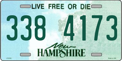 NH license plate 3384173