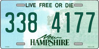 NH license plate 3384177