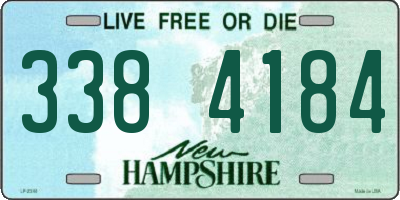 NH license plate 3384184