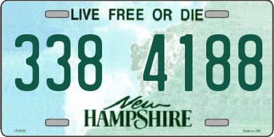 NH license plate 3384188