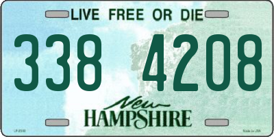 NH license plate 3384208