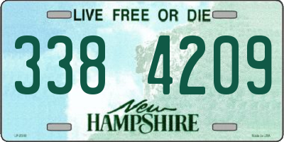 NH license plate 3384209