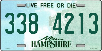 NH license plate 3384213