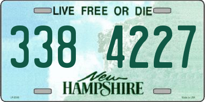 NH license plate 3384227