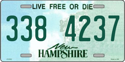 NH license plate 3384237