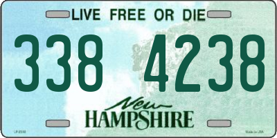 NH license plate 3384238
