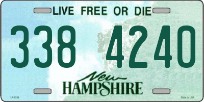 NH license plate 3384240