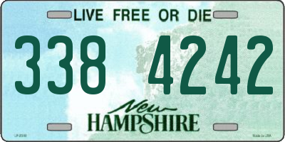 NH license plate 3384242