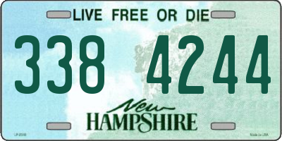 NH license plate 3384244