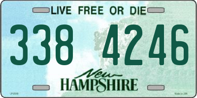 NH license plate 3384246