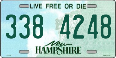 NH license plate 3384248
