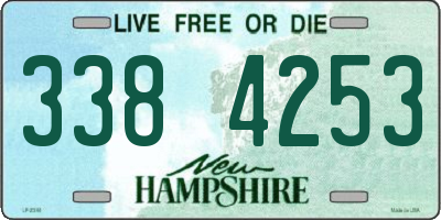 NH license plate 3384253